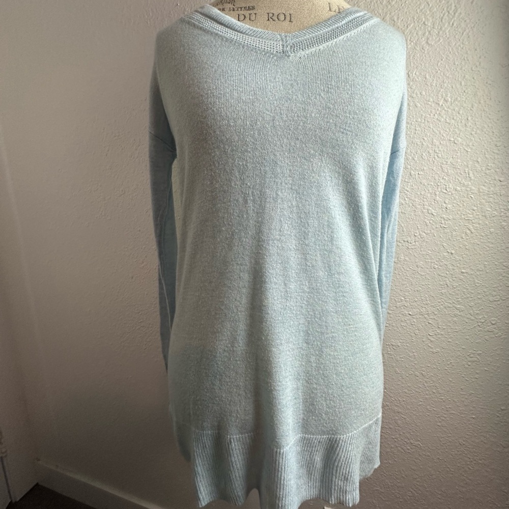 a new day Women's V-Neck Sweater - Baby Blue
